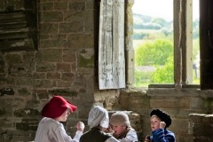 Re-enactors, Stokesay Castle.