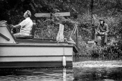 Boat and angler